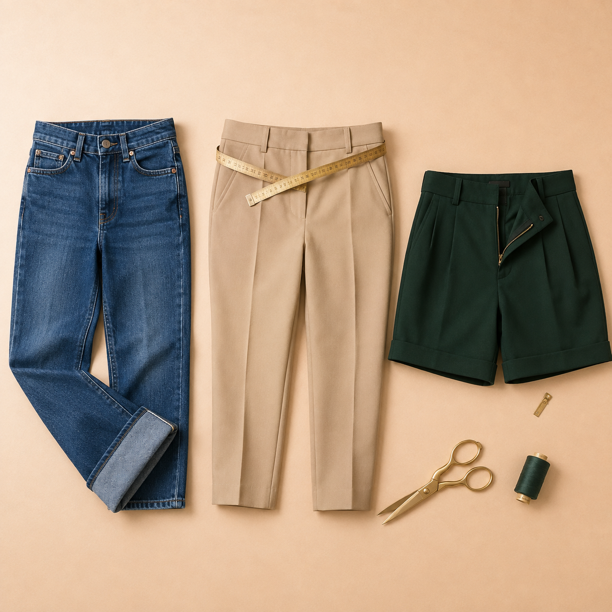 Pantalons / Jeans / Shorts Fermeture à glissière